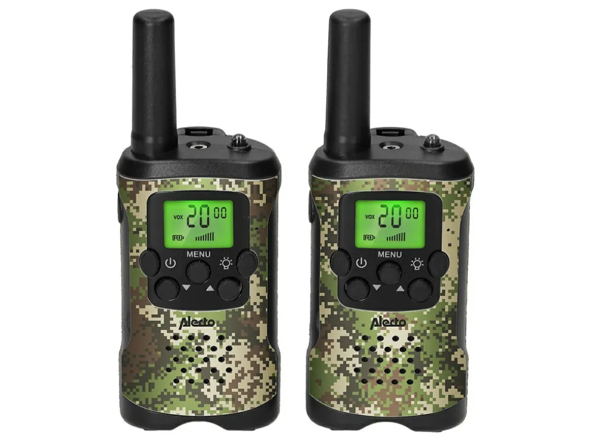 Alecto FR115CAMO Set mit 2 Walkie Talkies