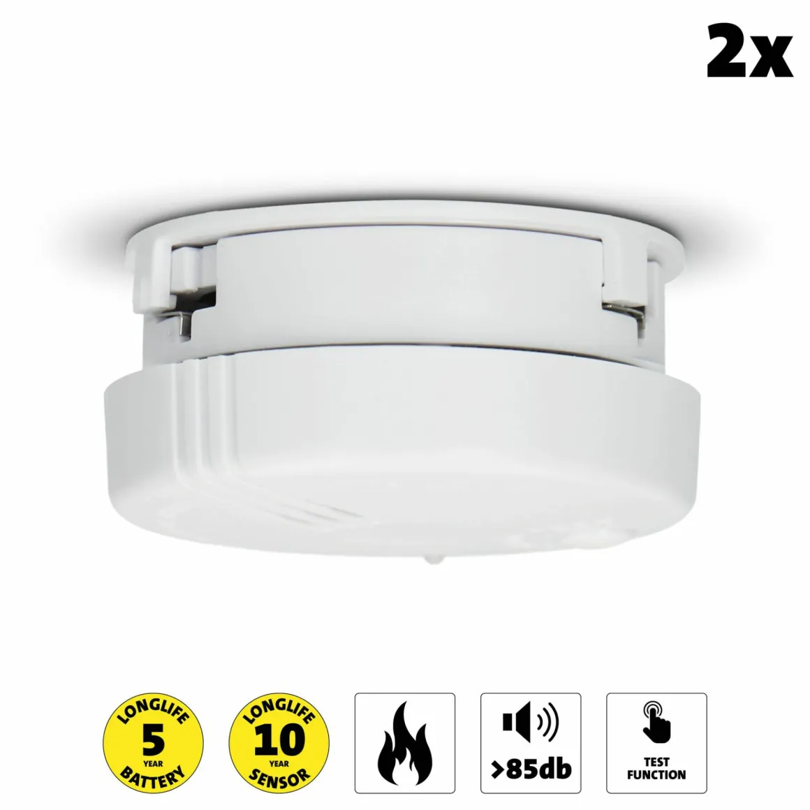 Alecto SA-102 Set von 2 Mini-Rauchmelder