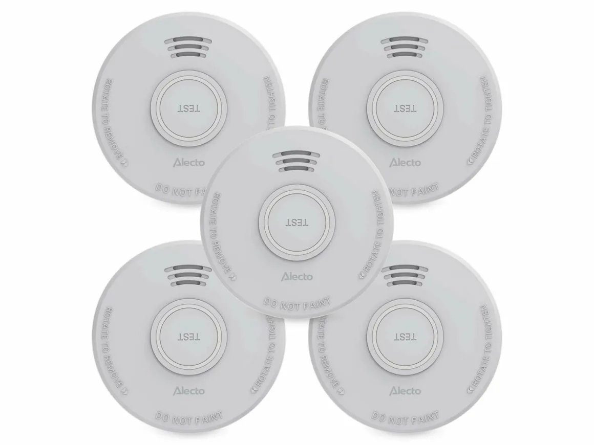 Alecto SD110 Rauchmelder - Set von 5