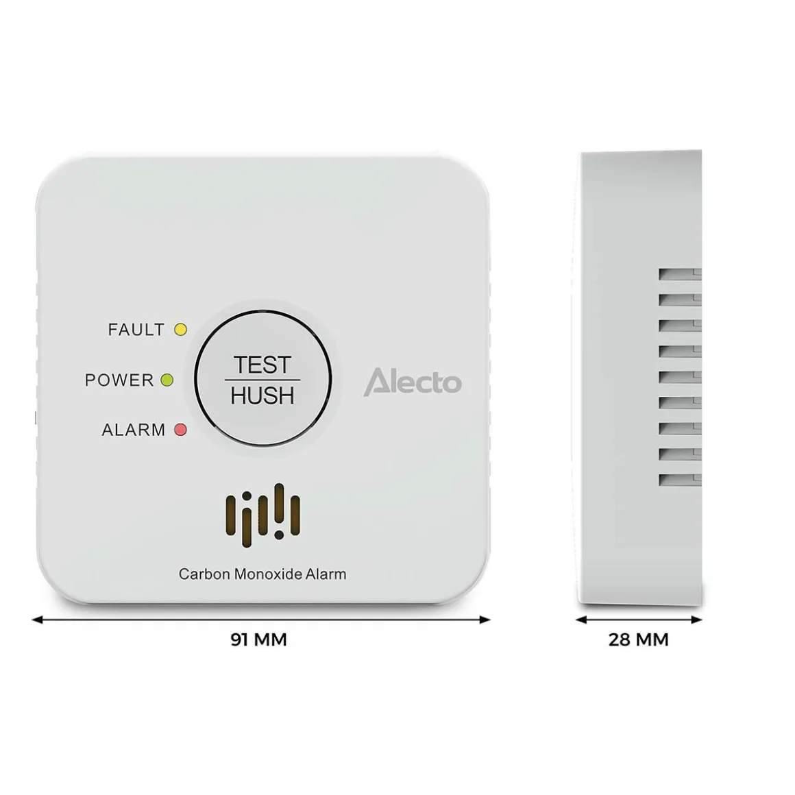Alecto SDX04 Smoke & Kohlenmonoxid-Alarm - Weiss