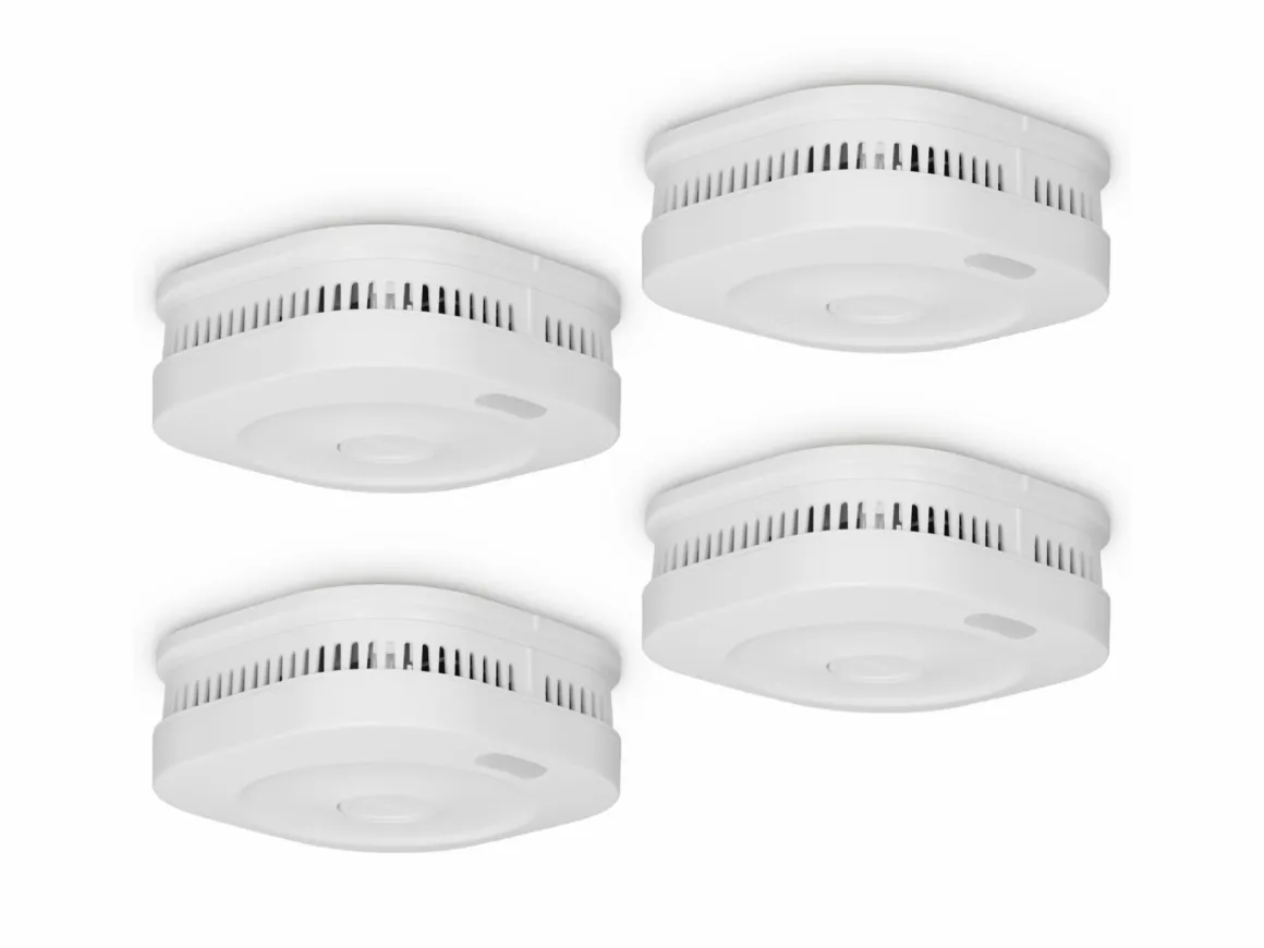Alecto SMARTSMOKE11 4X Smart WLAN Rauchmelder