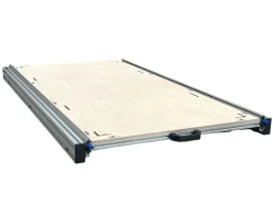 Aluminium-Heckauszug 120 x 60 cm mit 9 mm Multiplex Platte