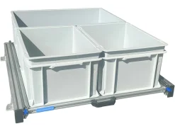 Aluminium Schiebeframe 80x60 cm mit 3 offenen Boxen