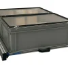 Aluminium Schiebeframe 80x60 cm mit 2 Boxen und Deckel