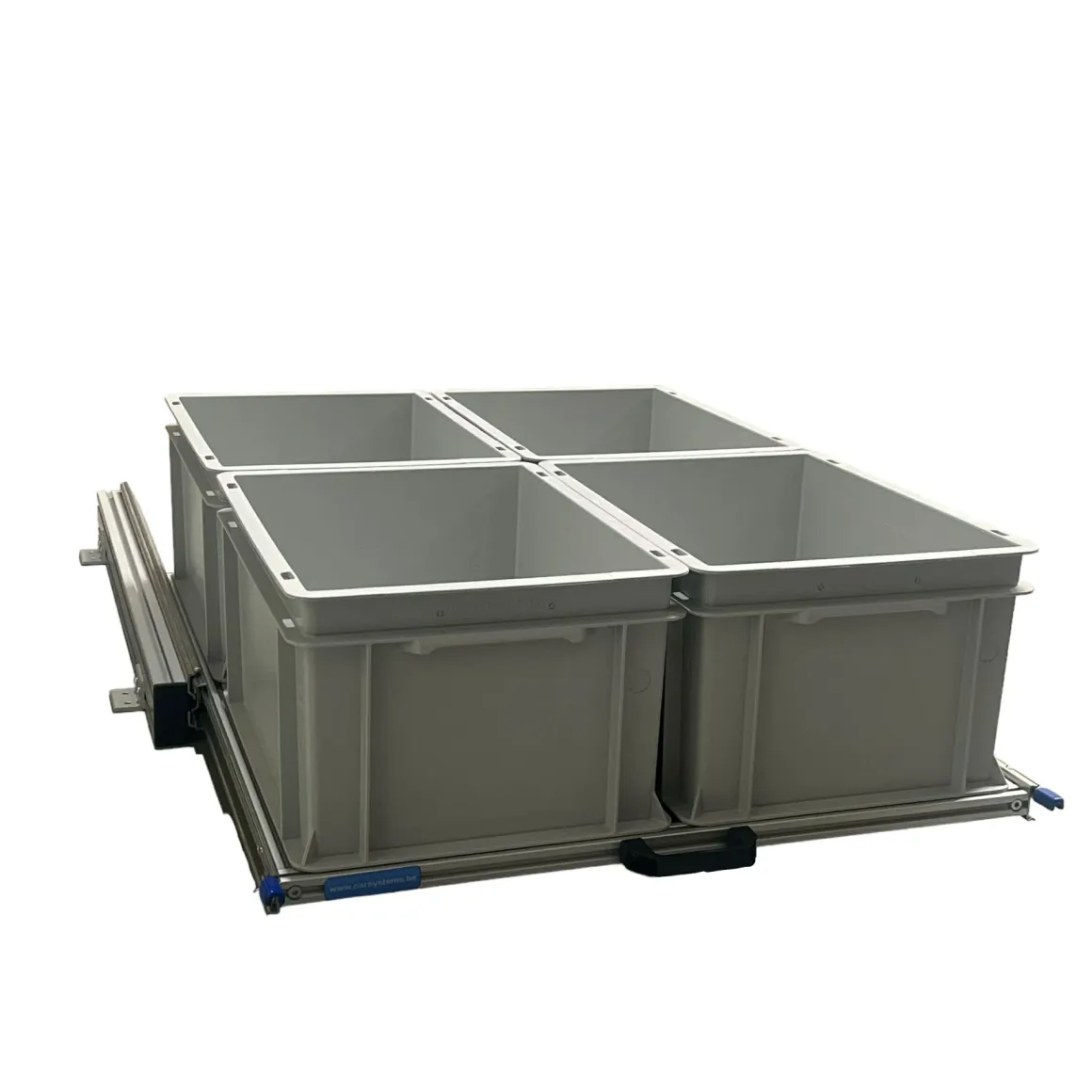 Aluminium Schiebeframe 80x60 cm mit 4 offenen Boxen