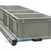 Aluminium Schiebeframe 120x40 cm mit 3 offenen Boxen
