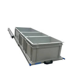 Aluminium Schiebeframe 120x40 cm mit 3 offenen Boxen