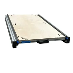 Aluminium-Schiebegestell 80x60 cm mit 9 mm Multiplexboden