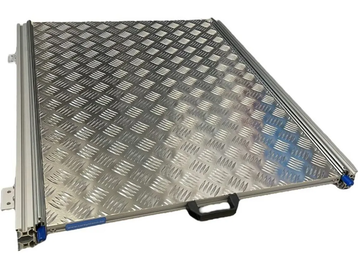 Aluminium Wohnmobil Schiebrahmen mit Deckplatte - 80x60 cm