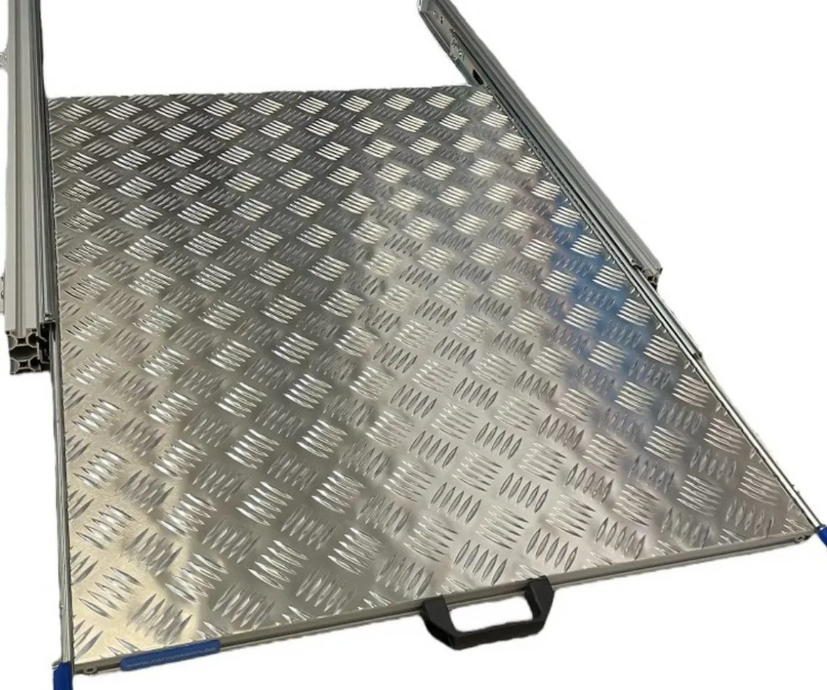 Aluminium Wohnmobil Schiebrahmen mit Deckplatte - 80x60 cm