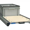 Aluminium 120x40 cm Heckauszug - 1 Box mit Deckel und Multiplex