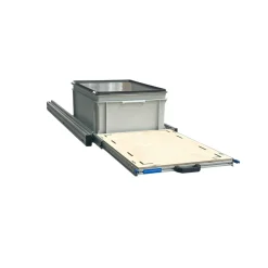 Aluminium 120x40 cm Heckauszug - 1 Box mit Deckel und Multiplex