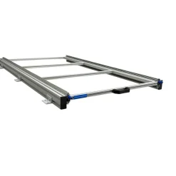 Aluminium 120 x 60 cm Heckauszug mit 3 geschlossenen Boxen