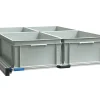Aluminium 120x80 cm Heckauszug mit 4 offene boxen