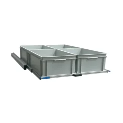 Aluminium 120x80 cm Heckauszug mit 4 offene boxen