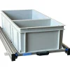Aluminium 90x40 cm Schiebegestell mit 2 offenen Körben