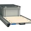 Alu 120x40 cm Heckauszug mit 2 Boxen mit Deckel und Multiplex