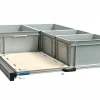 Alu 120 x 80 cm Heckauszug mit 4 offenen Boxen und Multiplex