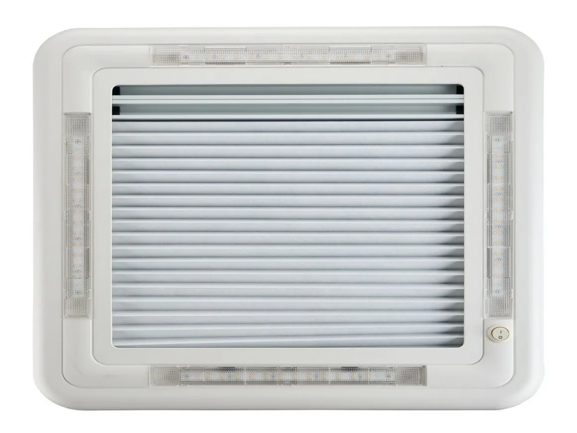 AOYI Skylight LED 40 x 40 cm Dachluke - Smoke/White