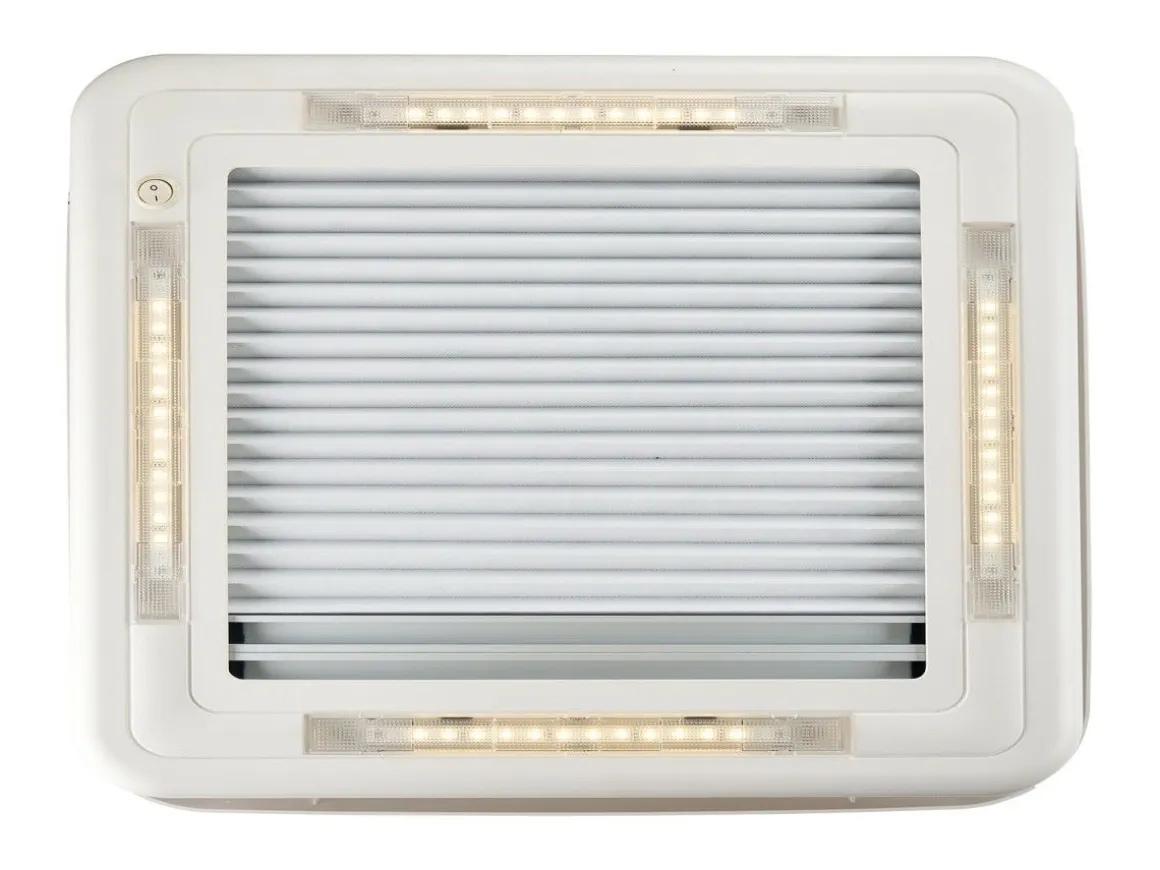 AOYI Skylight LED 40 x 40 cm Dachluke - Smoke/White