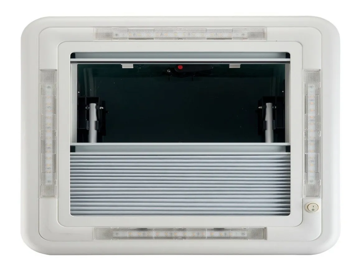 AOYI Skylight LED 40 x 40 cm Dachluke - Smoke/White
