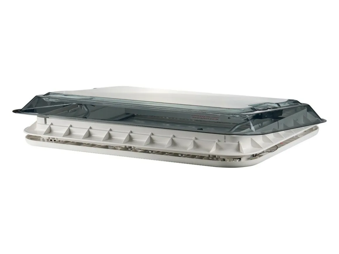 AOYI Skylight LED 70x50 cm dachluke mit dauerbelüftung - Smoke