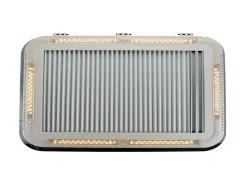 AOYI Skylight LED 70x50 cm dachluke mit dauerbelüftung - Smoke