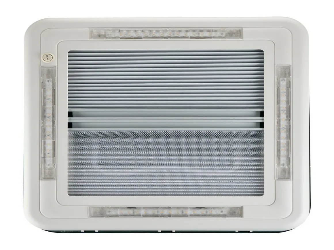 AOYI Skylight LED 40x40 cm dachluke mit dauerbelüftung - Smoke