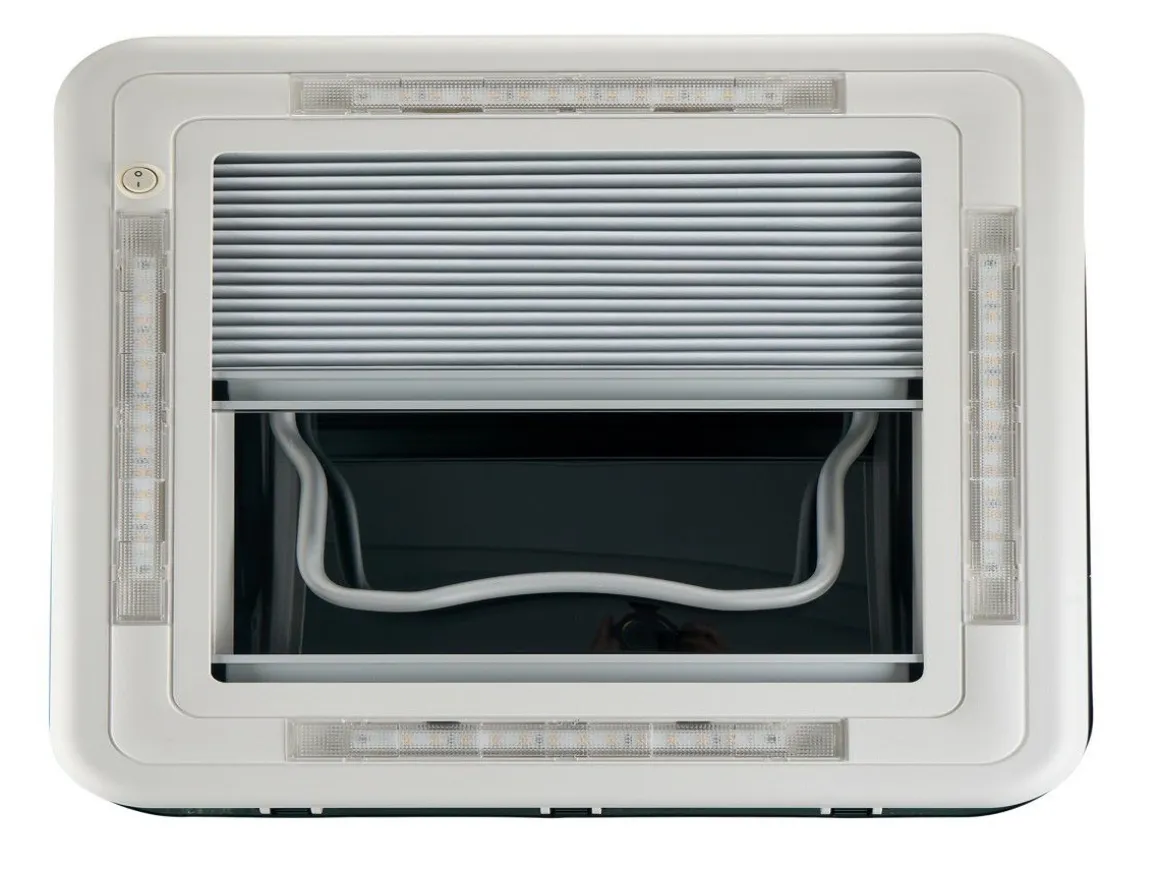 AOYI Skylight LED 40x40 cm dachluke mit dauerbelüftung - Smoke