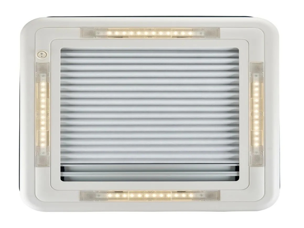 AOYI Skylight LED 40x40 cm dachluke mit dauerbelüftung - Smoke