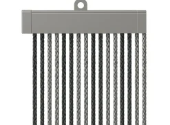 Arisol Kordelvorhang 190 x 60 - Anthracite/Grey