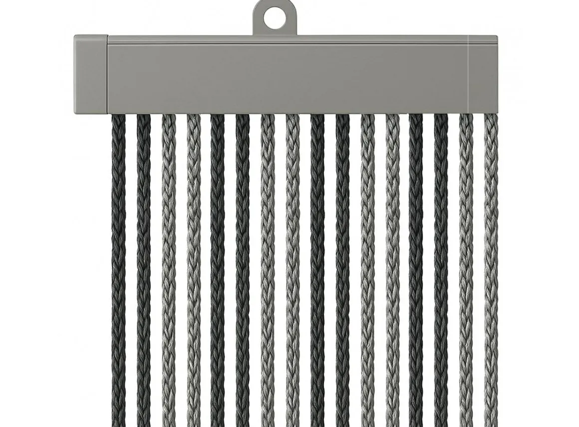 Arisol Kordelvorhang 190 x 60 - Anthracite/Grey