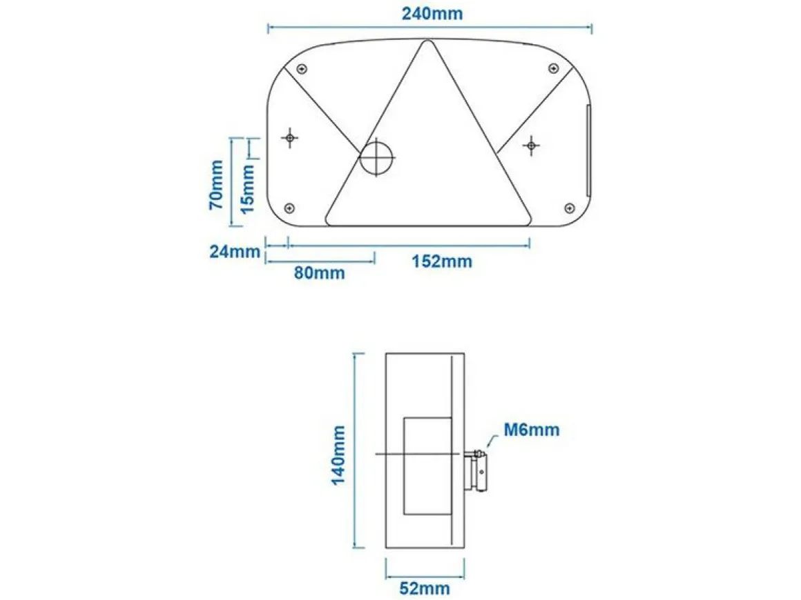 Aspöck Multipoint II Rechts Rücklicht - 6 Funktionen