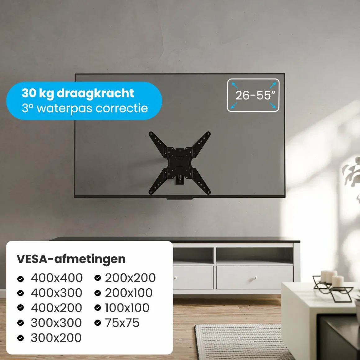 Auronic Dreh- und Neigbare TV Halterung - 26-55 Zoll