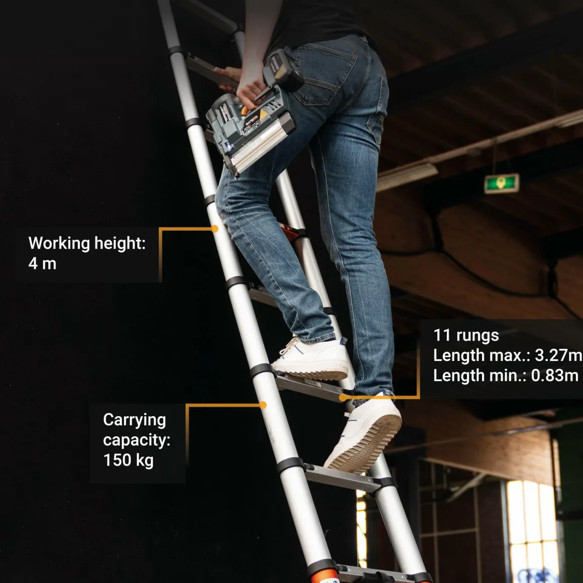 Batavia Teleskopleiter - 3,27 Meter