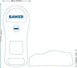 BAWER Armo 2-pack Lieferwagen-Schloss - Chrome