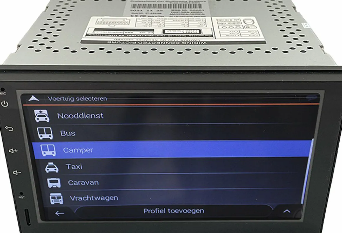 BergGPS 2-DIN Einbau-Radio Camper Navigation mit Carplay