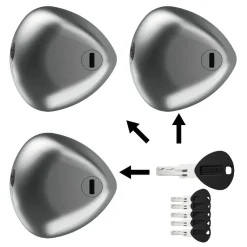 Blackstone Silver COMBO Set von 2 Van-Schlösser