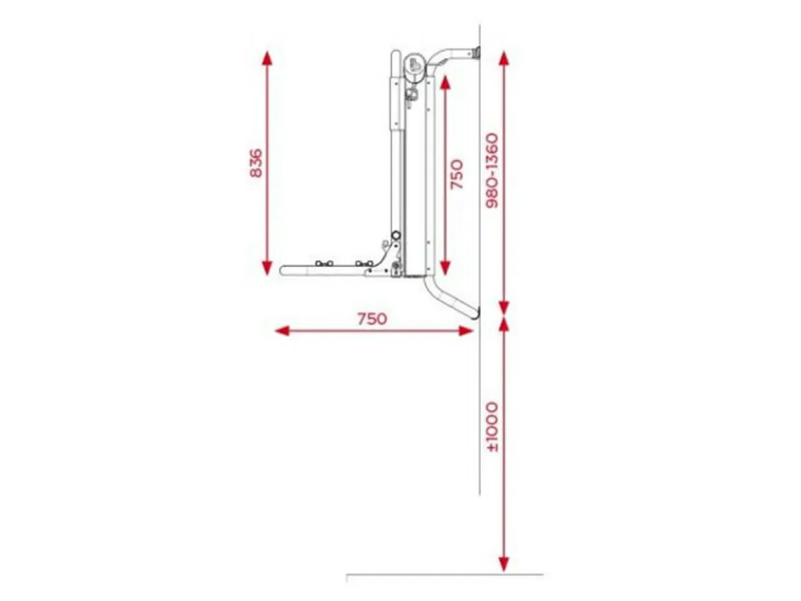 BR-Systems elektrischer Bike Lift Rail Fahrradträger - Rail