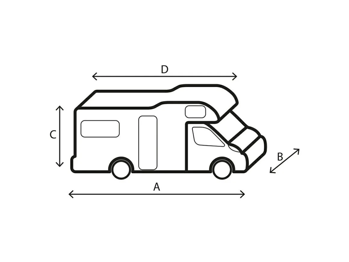 Brunner Design 12M Wohnmobilabdeckung - 500 - 550 cm