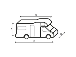 Brunner Design 12M Wohnmobilabdeckung - 600 - 650 cm