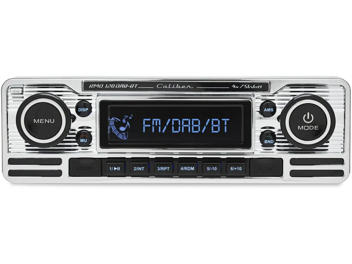 Caliber RMD120DAB-BT Retro look Chrome DAB+ Autoradio