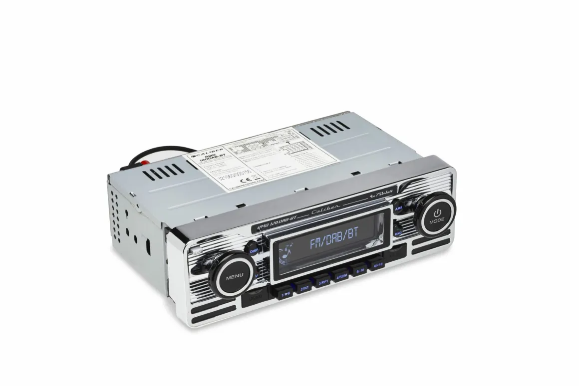 Caliber RMD120DAB-BT Retro look Chrome DAB+ Autoradio