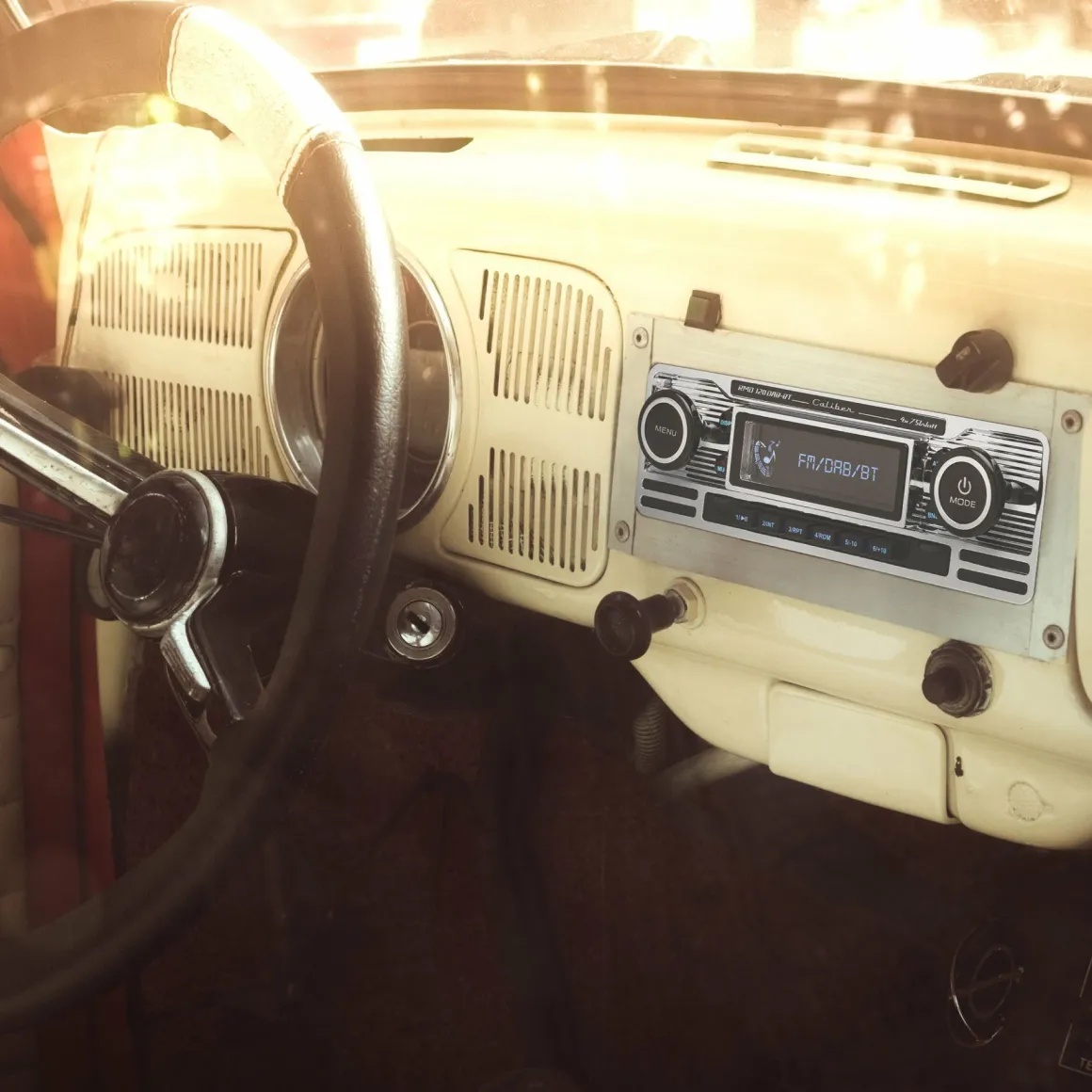 Caliber RMD120DAB-BT Retro look Chrome DAB+ Autoradio