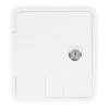 Carbest Serviceklappe mit Schloss 107x122mm - white