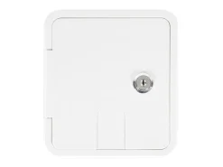 Carbest Serviceklappe mit Schloss 107x122mm - white