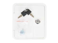 Carbest Serviceklappe mit Schloss 107x122mm - white