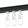 150 cm Vorhangschiene mit Gardinengleiter - Anthrazit