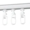150 cm Vorhangschiene mit Gardinengleiter - Weiß