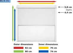 Dometic Seitz Rastrollo 3000 Kombirollo white - 81 x 71 cm
